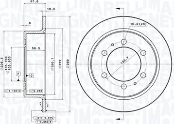 Magneti Marelli 360406075501 - Kočioni disk www.molydon.hr