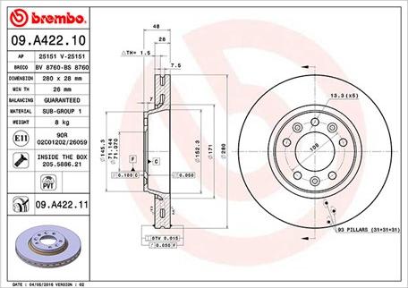 Magneti Marelli 360406075600 - Kočioni disk www.molydon.hr