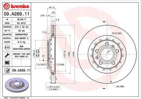 Magneti Marelli 360406070401 - Kočioni disk www.molydon.hr