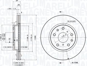 Magneti Marelli 360406070801 - Kočioni disk www.molydon.hr