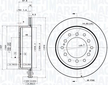 Magneti Marelli 360406071401 - Kočioni disk www.molydon.hr