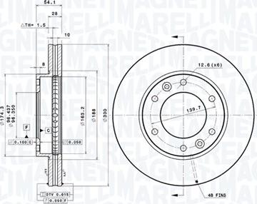 Magneti Marelli 360406078201 - Kočioni disk www.molydon.hr