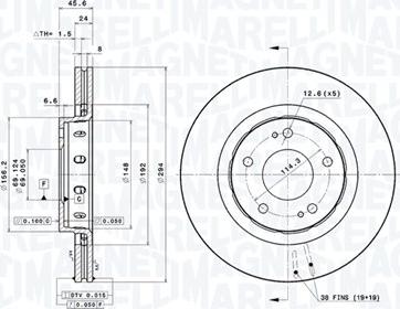 Magneti Marelli 360406077101 - Kočioni disk www.molydon.hr