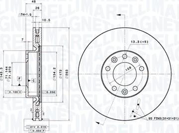 Magneti Marelli 360406157601 - Kočioni disk www.molydon.hr