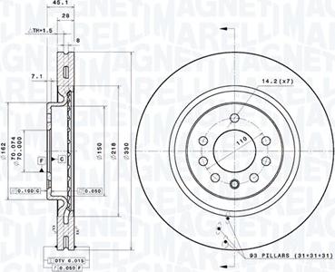 Magneti Marelli 360406165301 - Kočioni disk www.molydon.hr