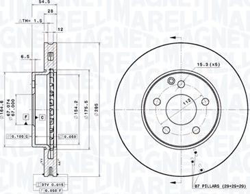 Magneti Marelli 360406161401 - Kočioni disk www.molydon.hr