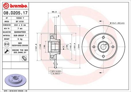 Magneti Marelli 360406162300 - Kočioni disk www.molydon.hr