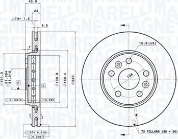 Magneti Marelli 360406106901 - Kočioni disk www.molydon.hr