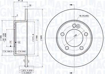 Magneti Marelli 360406106400 - Kočioni disk www.molydon.hr