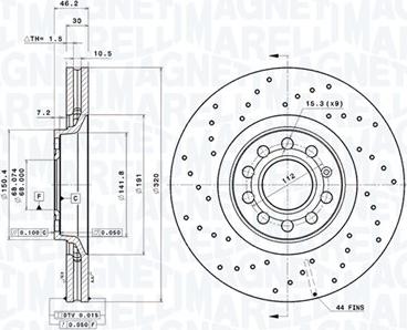 Magneti Marelli 360406101901 - Kočioni disk www.molydon.hr