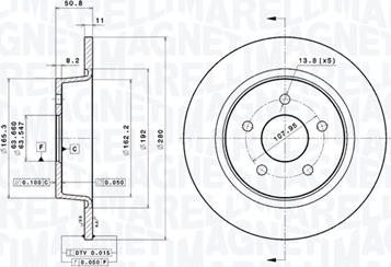 Magneti Marelli 360406108501 - Kočioni disk www.molydon.hr