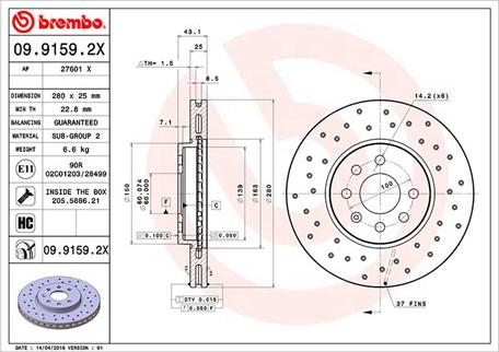 Magneti Marelli 360406108102 - Kočioni disk www.molydon.hr