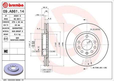 Magneti Marelli 360406103200 - Kočioni disk www.molydon.hr