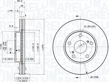 Magneti Marelli 360406102001 - Kočioni disk www.molydon.hr