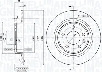 Magneti Marelli 360406107601 - Kočioni disk www.molydon.hr