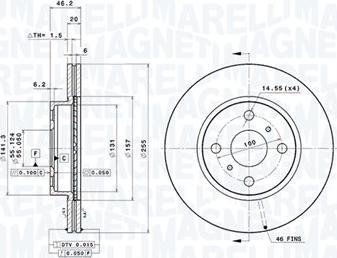 Magneti Marelli 360406115601 - Kočioni disk www.molydon.hr