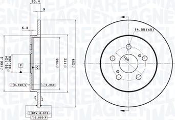 Magneti Marelli 360406116801 - Kočioni disk www.molydon.hr