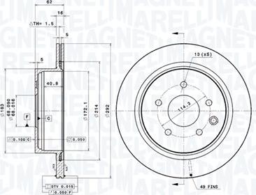 Magneti Marelli 360406110101 - Kočioni disk www.molydon.hr