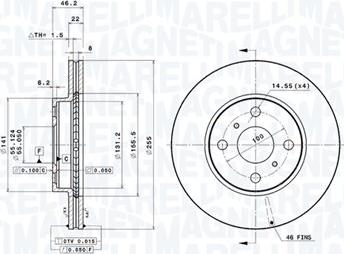 Magneti Marelli 360406110801 - Kočioni disk www.molydon.hr