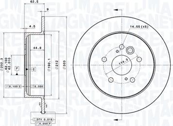 Magneti Marelli 360406111800 - Kočioni disk www.molydon.hr