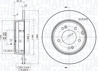 Magneti Marelli 360406118901 - Kočioni disk www.molydon.hr