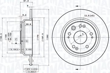 Magneti Marelli 360406118201 - Kočioni disk www.molydon.hr