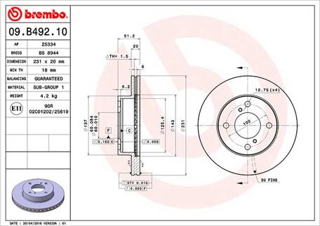 Magneti Marelli 360406113100 - Kočioni disk www.molydon.hr