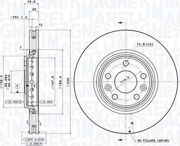 Magneti Marelli 360406112101 - Kočioni disk www.molydon.hr