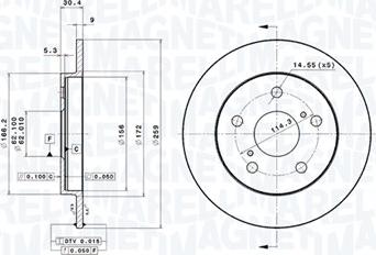 Magneti Marelli 360406117301 - Kočioni disk www.molydon.hr