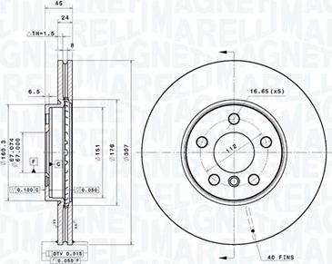 Magneti Marelli 360406184901 - Kočioni disk www.molydon.hr