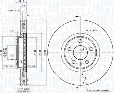 Magneti Marelli 360406184201 - Kočioni disk www.molydon.hr