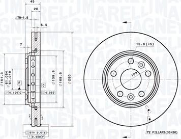 Magneti Marelli 360406185101 - Kočioni disk www.molydon.hr