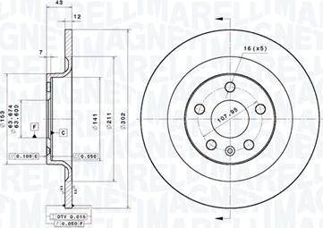 Magneti Marelli 360406186801 - Kočioni disk www.molydon.hr