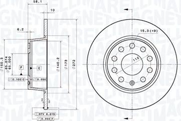 Magneti Marelli 360406186701 - Kočioni disk www.molydon.hr