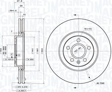 Magneti Marelli 360406180401 - Kočioni disk www.molydon.hr