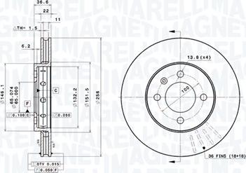 Magneti Marelli 360406180201 - Kočioni disk www.molydon.hr