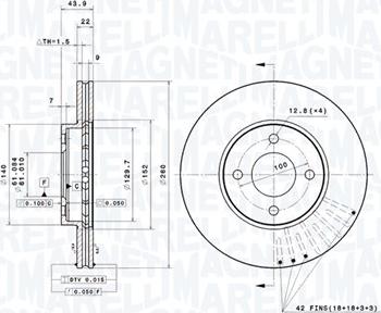 Magneti Marelli 360406180701 - Kočioni disk www.molydon.hr