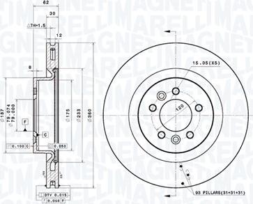 Magneti Marelli 360406181401 - Kočioni disk www.molydon.hr