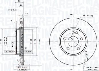 Magneti Marelli 360406188001 - Kočioni disk www.molydon.hr