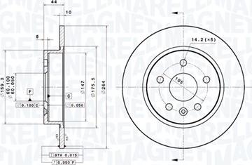 Magneti Marelli 360406188301 - Kočioni disk www.molydon.hr