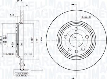 Magneti Marelli 360406183401 - Kočioni disk www.molydon.hr