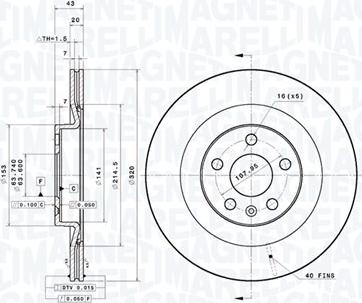 Magneti Marelli 360406183801 - Kočioni disk www.molydon.hr