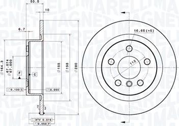 Magneti Marelli 360406182101 - Kočioni disk www.molydon.hr