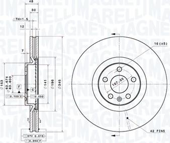 Magneti Marelli 360406182201 - Kočioni disk www.molydon.hr