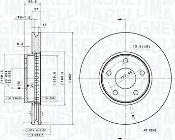 Magneti Marelli 360406187101 - Kočioni disk www.molydon.hr