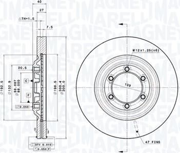 Magneti Marelli 360406187200 - Kočioni disk www.molydon.hr