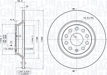 Magneti Marelli 360406139501 - Kočioni disk www.molydon.hr