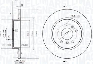 Magneti Marelli 360406139601 - Kočioni disk www.molydon.hr