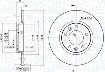 Magneti Marelli 360406139001 - Kočioni disk www.molydon.hr