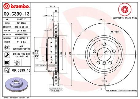 Magneti Marelli 360406130504 - Kočioni disk www.molydon.hr